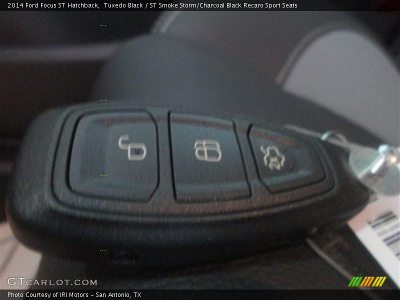 Tuxedo Black / ST Smoke Storm/Charcoal Black Recaro Sport Seats 2014 Ford Focus ST Hatchback