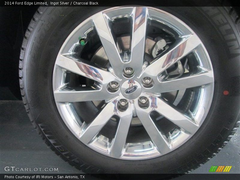 Ingot Silver / Charcoal Black 2014 Ford Edge Limited