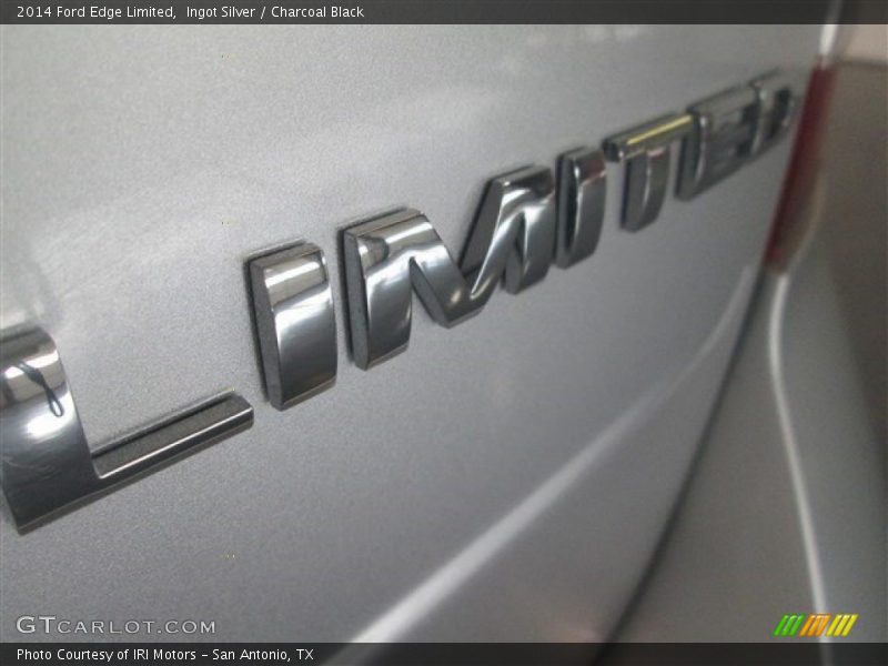 Ingot Silver / Charcoal Black 2014 Ford Edge Limited