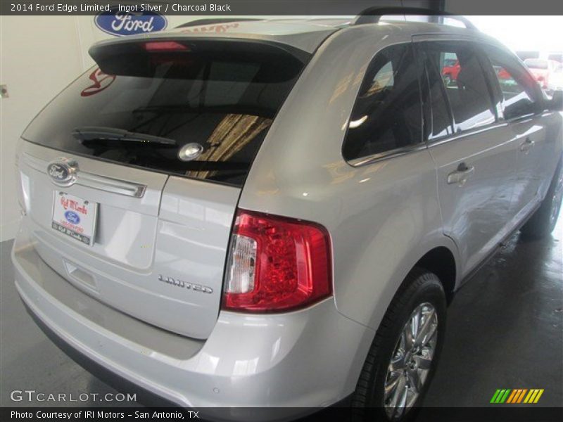 Ingot Silver / Charcoal Black 2014 Ford Edge Limited