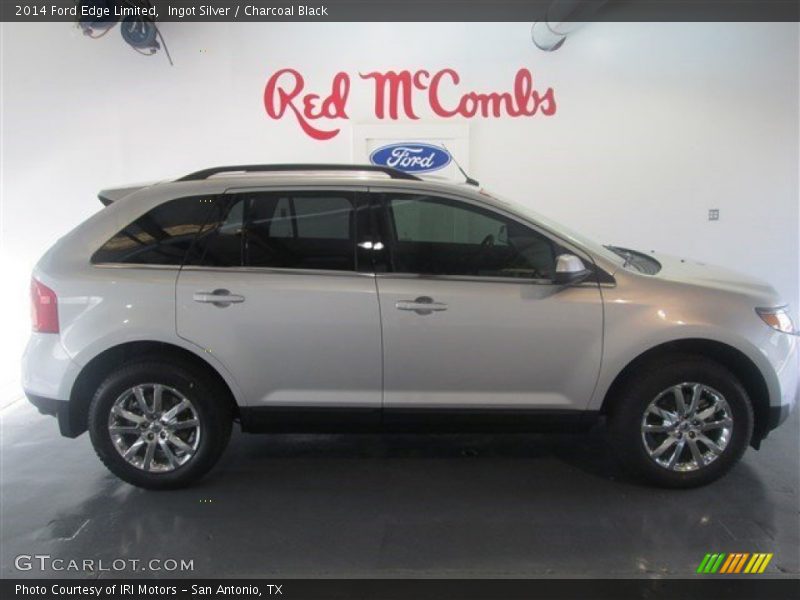 Ingot Silver / Charcoal Black 2014 Ford Edge Limited