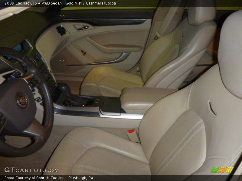 Gold Mist / Cashmere/Cocoa 2009 Cadillac CTS 4 AWD Sedan