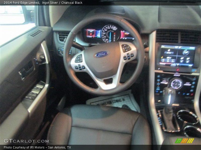 Ingot Silver / Charcoal Black 2014 Ford Edge Limited