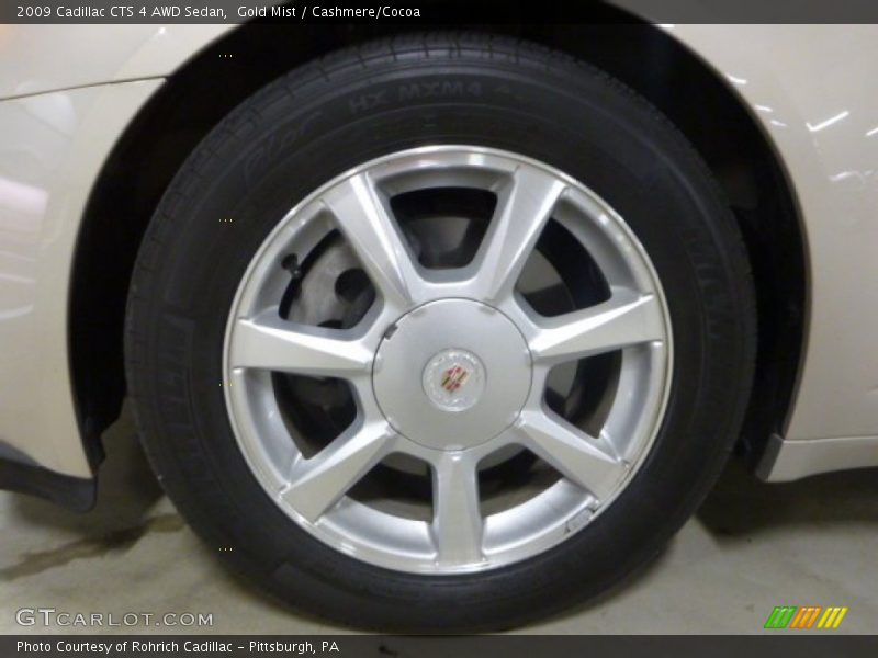Gold Mist / Cashmere/Cocoa 2009 Cadillac CTS 4 AWD Sedan