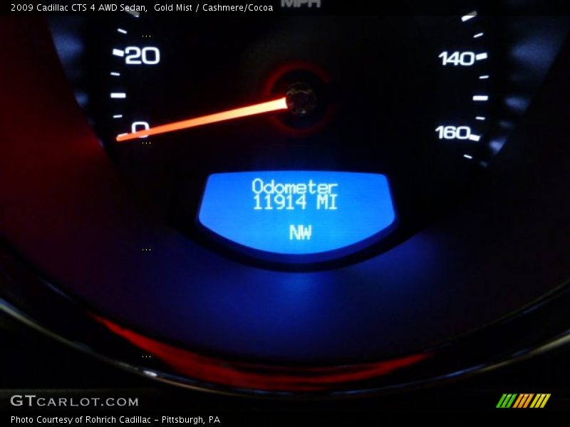 Gold Mist / Cashmere/Cocoa 2009 Cadillac CTS 4 AWD Sedan