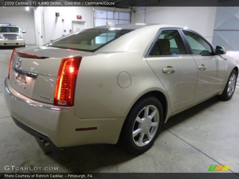 Gold Mist / Cashmere/Cocoa 2009 Cadillac CTS 4 AWD Sedan