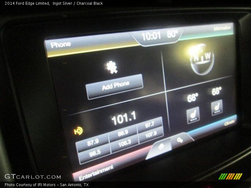 Ingot Silver / Charcoal Black 2014 Ford Edge Limited