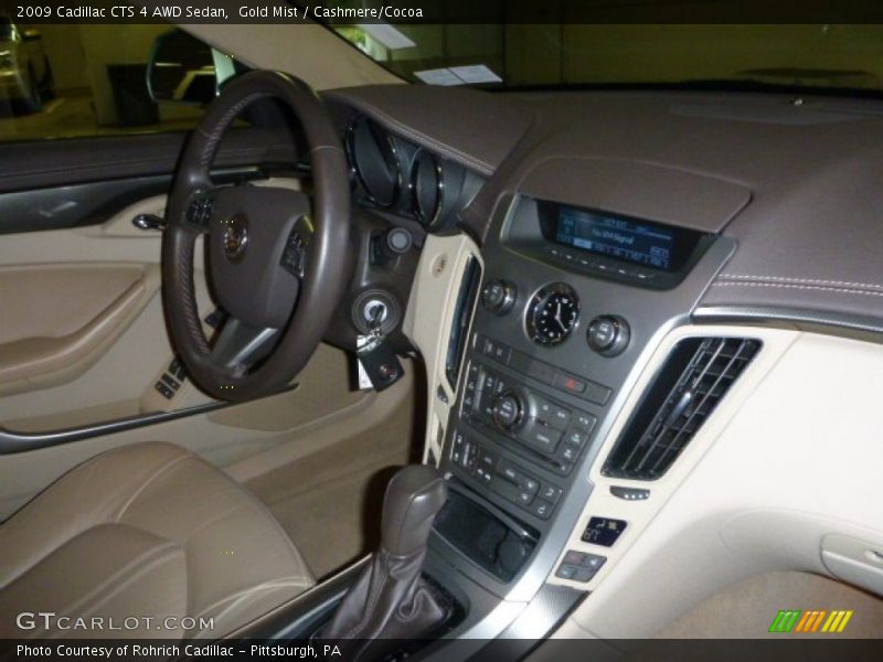 Gold Mist / Cashmere/Cocoa 2009 Cadillac CTS 4 AWD Sedan