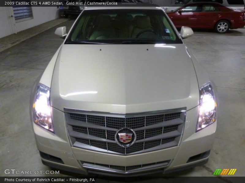 Gold Mist / Cashmere/Cocoa 2009 Cadillac CTS 4 AWD Sedan