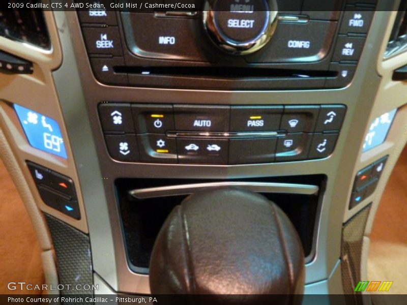 Gold Mist / Cashmere/Cocoa 2009 Cadillac CTS 4 AWD Sedan
