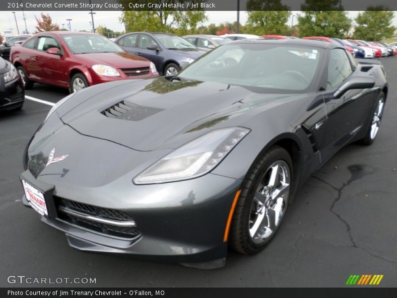 Cyber Gray Metallic / Jet Black 2014 Chevrolet Corvette Stingray Coupe