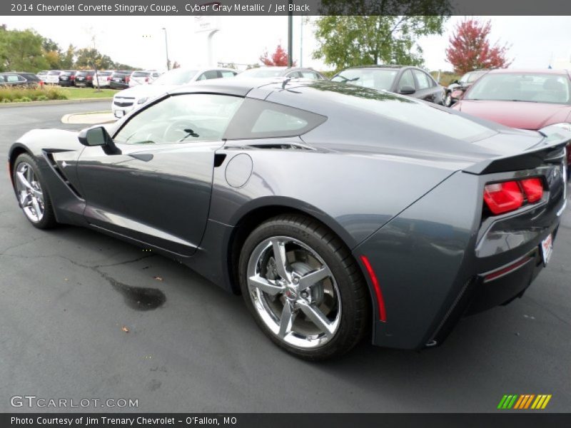 Cyber Gray Metallic / Jet Black 2014 Chevrolet Corvette Stingray Coupe
