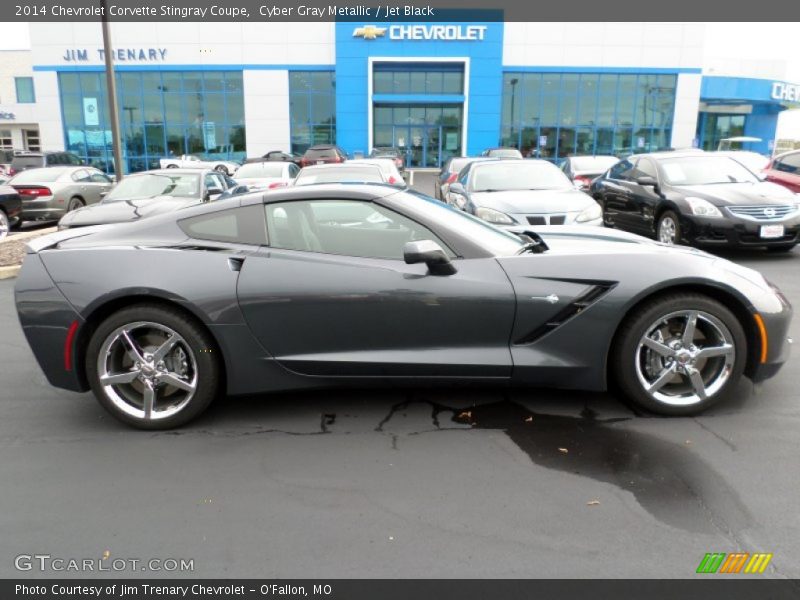 Cyber Gray Metallic / Jet Black 2014 Chevrolet Corvette Stingray Coupe