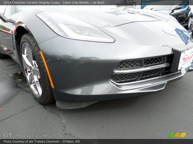 Cyber Gray Metallic / Jet Black 2014 Chevrolet Corvette Stingray Coupe