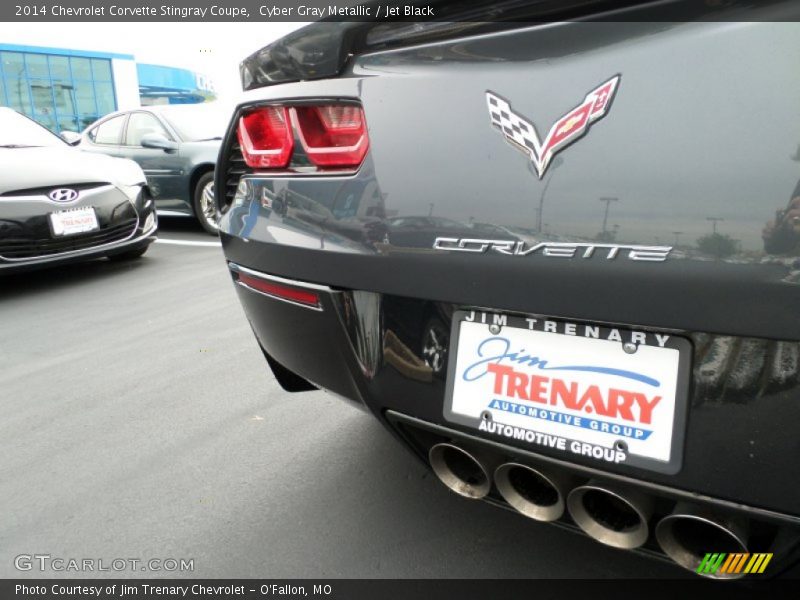 Cyber Gray Metallic / Jet Black 2014 Chevrolet Corvette Stingray Coupe