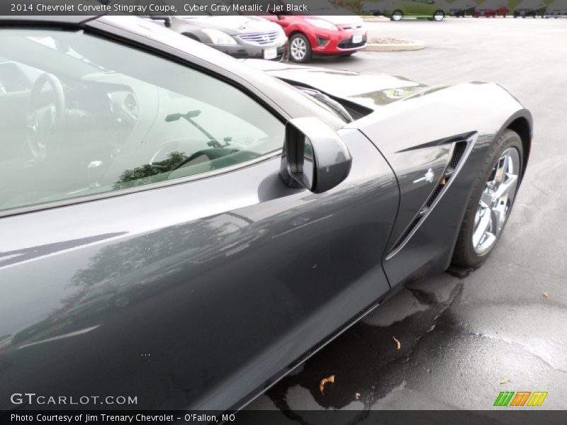 Cyber Gray Metallic / Jet Black 2014 Chevrolet Corvette Stingray Coupe