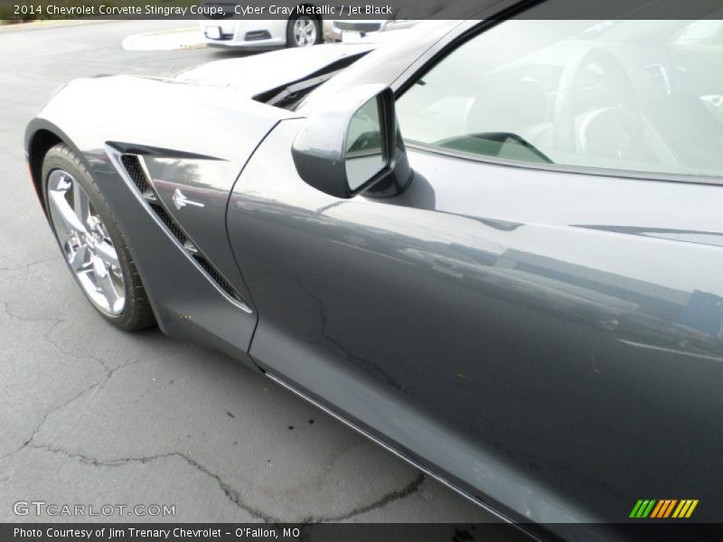 Cyber Gray Metallic / Jet Black 2014 Chevrolet Corvette Stingray Coupe