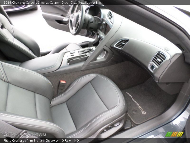 Cyber Gray Metallic / Jet Black 2014 Chevrolet Corvette Stingray Coupe