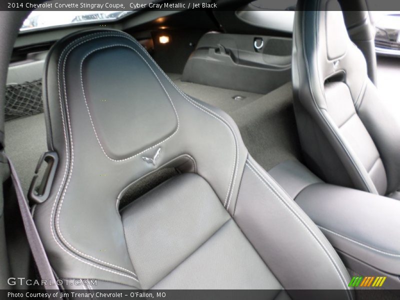 Cyber Gray Metallic / Jet Black 2014 Chevrolet Corvette Stingray Coupe