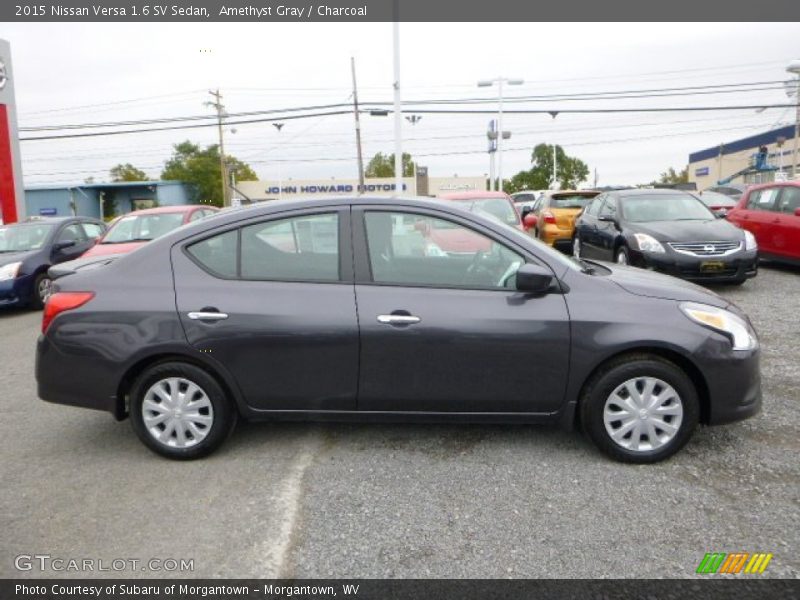 Amethyst Gray / Charcoal 2015 Nissan Versa 1.6 SV Sedan