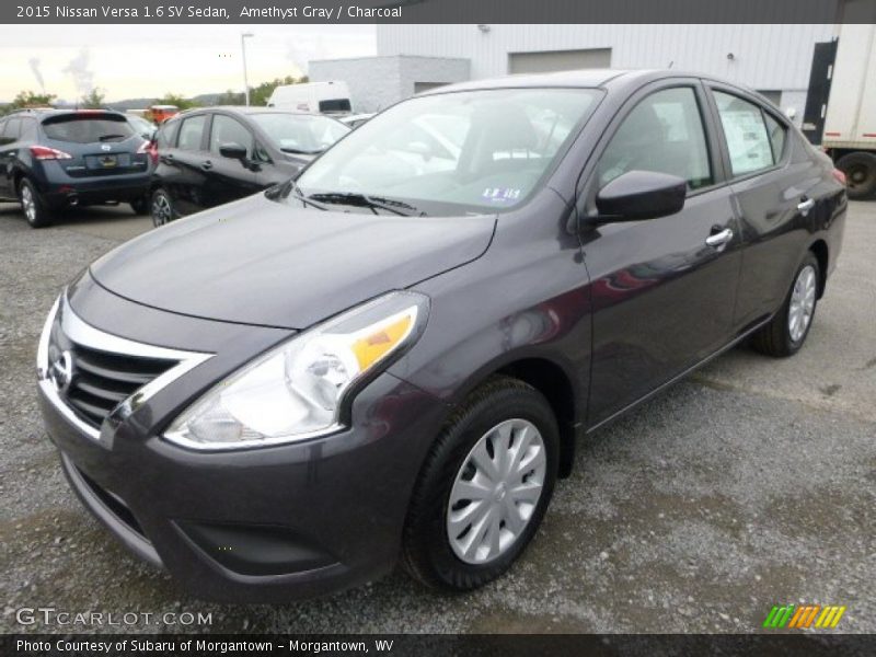 Amethyst Gray / Charcoal 2015 Nissan Versa 1.6 SV Sedan