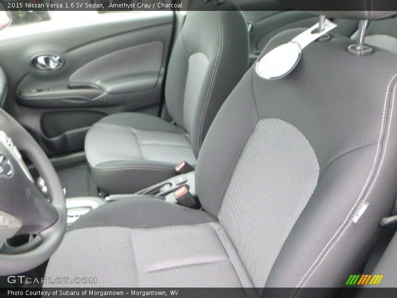 Amethyst Gray / Charcoal 2015 Nissan Versa 1.6 SV Sedan