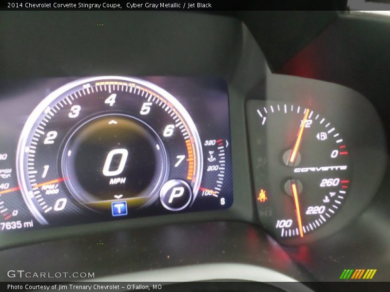 Cyber Gray Metallic / Jet Black 2014 Chevrolet Corvette Stingray Coupe