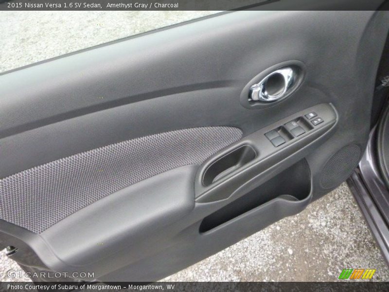 Amethyst Gray / Charcoal 2015 Nissan Versa 1.6 SV Sedan