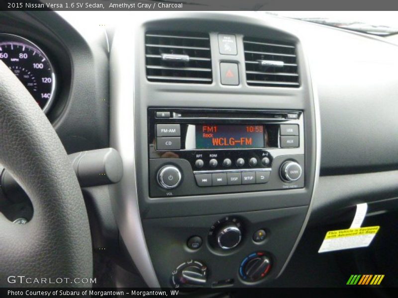 Amethyst Gray / Charcoal 2015 Nissan Versa 1.6 SV Sedan