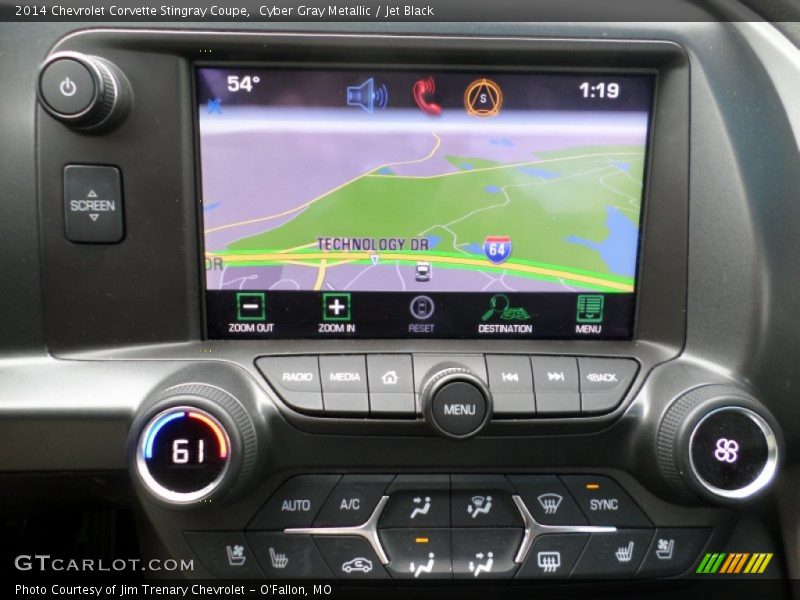 Controls of 2014 Corvette Stingray Coupe
