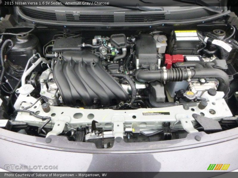 Amethyst Gray / Charcoal 2015 Nissan Versa 1.6 SV Sedan