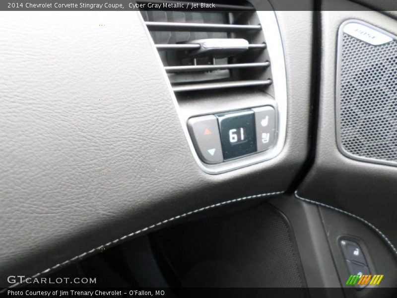 Cyber Gray Metallic / Jet Black 2014 Chevrolet Corvette Stingray Coupe