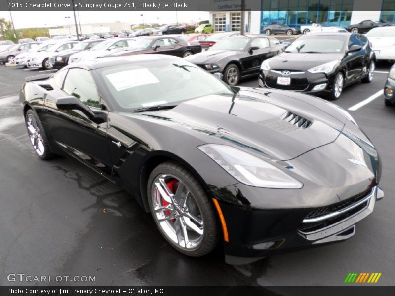 Black / Jet Black 2015 Chevrolet Corvette Stingray Coupe Z51