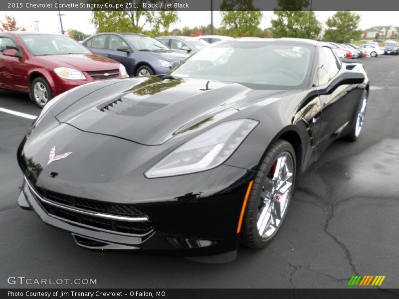 Black / Jet Black 2015 Chevrolet Corvette Stingray Coupe Z51