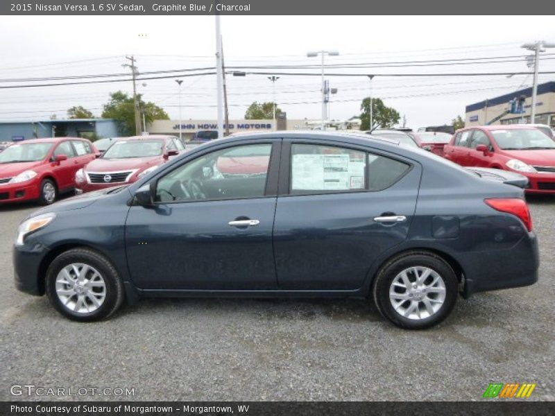 Graphite Blue / Charcoal 2015 Nissan Versa 1.6 SV Sedan