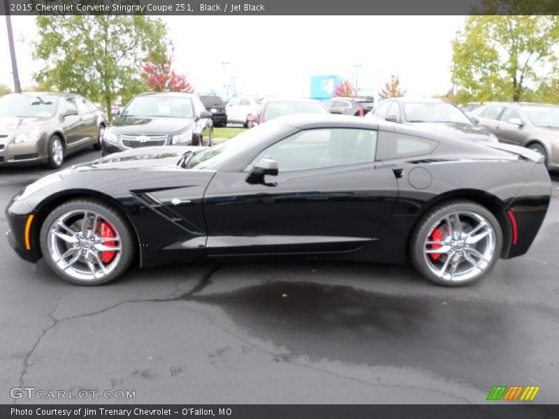 Black / Jet Black 2015 Chevrolet Corvette Stingray Coupe Z51