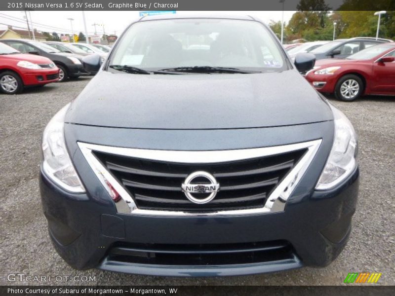 Graphite Blue / Charcoal 2015 Nissan Versa 1.6 SV Sedan