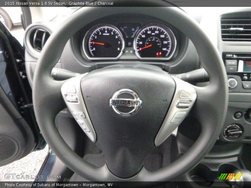 Graphite Blue / Charcoal 2015 Nissan Versa 1.6 SV Sedan
