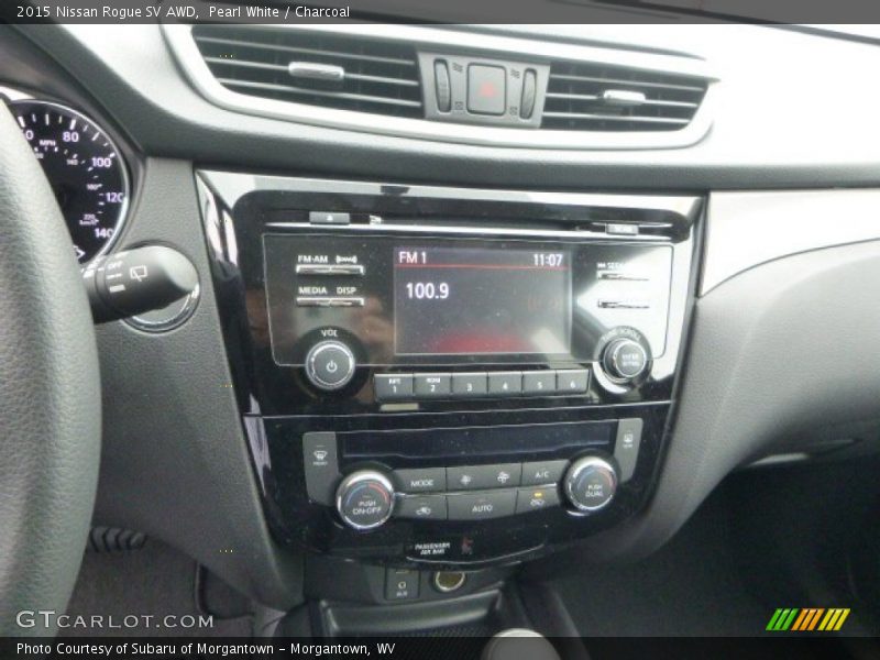 Pearl White / Charcoal 2015 Nissan Rogue SV AWD