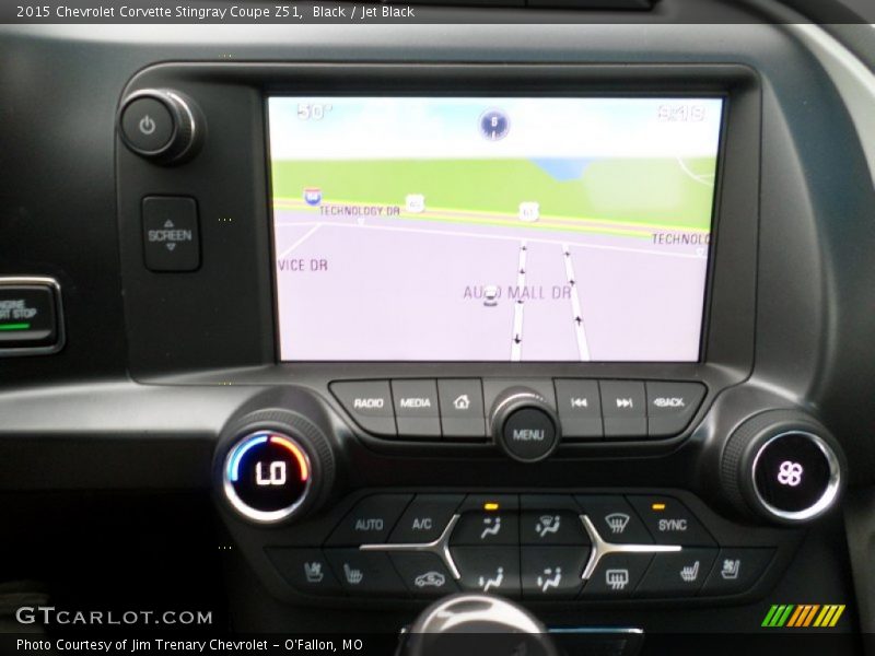 Navigation of 2015 Corvette Stingray Coupe Z51