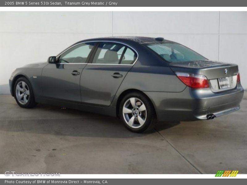 Titanium Grey Metallic / Grey 2005 BMW 5 Series 530i Sedan