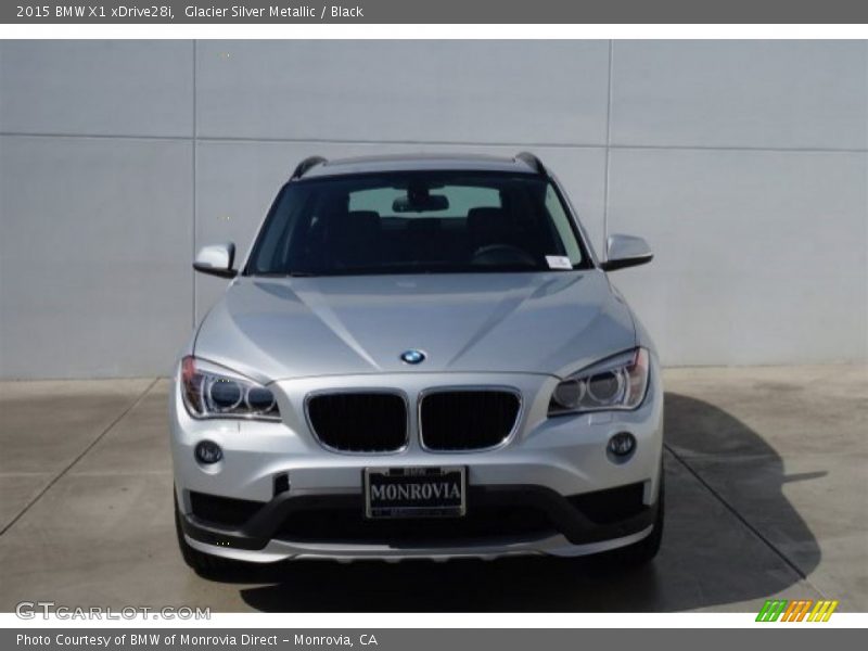 Glacier Silver Metallic / Black 2015 BMW X1 xDrive28i
