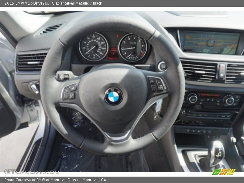 Glacier Silver Metallic / Black 2015 BMW X1 xDrive28i