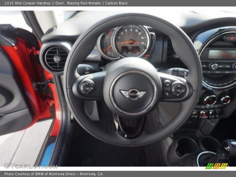 Blazing Red Metallic / Carbon Black 2015 Mini Cooper Hardtop 2 Door