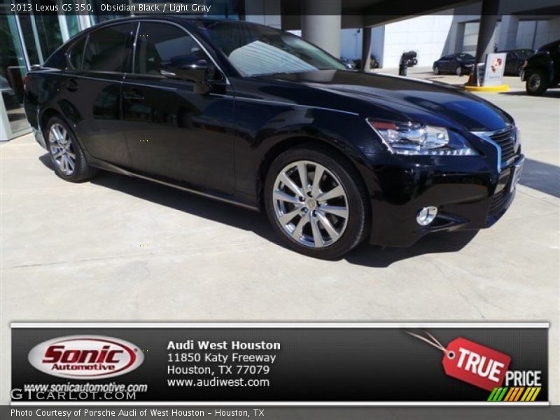 Obsidian Black / Light Gray 2013 Lexus GS 350