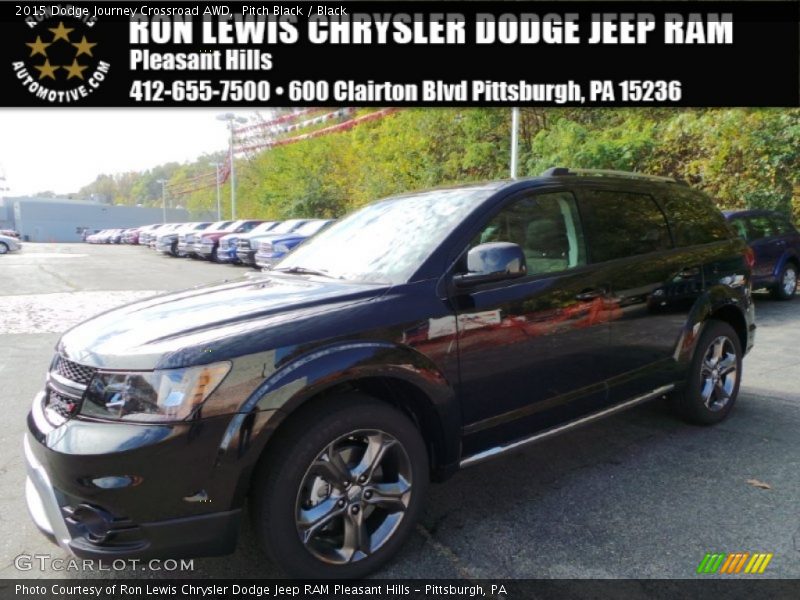 Pitch Black / Black 2015 Dodge Journey Crossroad AWD