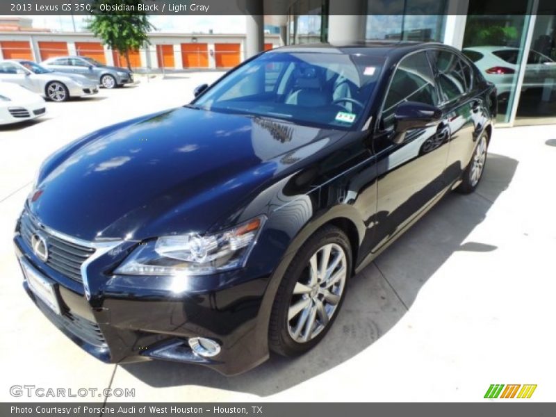 Obsidian Black / Light Gray 2013 Lexus GS 350