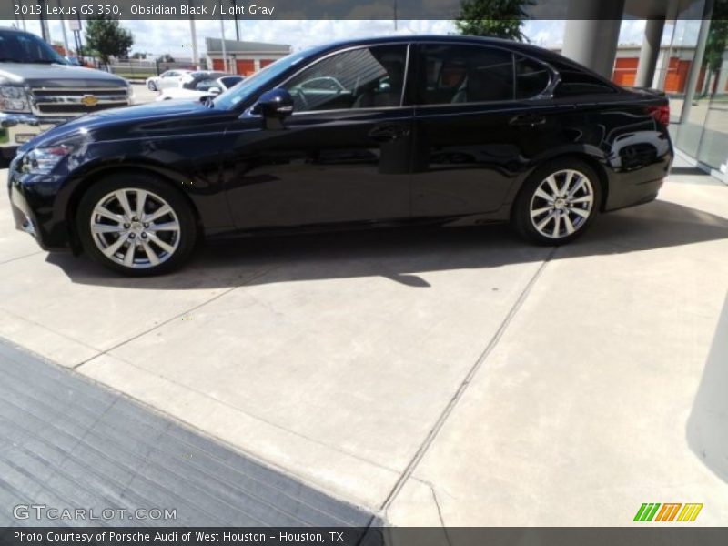 Obsidian Black / Light Gray 2013 Lexus GS 350