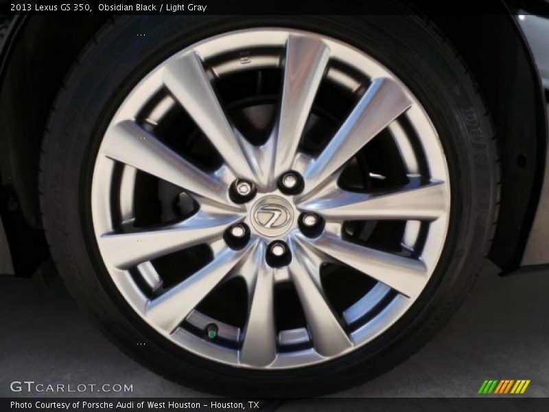 Obsidian Black / Light Gray 2013 Lexus GS 350