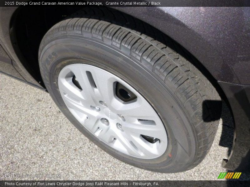 Granite Crystal Metallic / Black 2015 Dodge Grand Caravan American Value Package